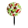 thumbnail image 2 of Rewenti Fake Tree Rose Ball Tree Outdoor Decoration Fashionable Scene Arrangement Decoration Simulation Flower, 2 of 7