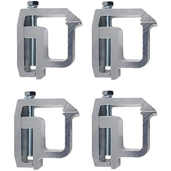Mounting Clamps Truck Caps Camper Shell Powder-Coated Replacement for Chevy Silverado Sierra 1500 2500 3500, Dakota Ram 1500 2500 3500, F150 F250 Set of 4 (silver)$$Vehicle Parts & Accessories