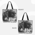 thumbnail image 2 of Pofeuu Heroic Lion Encounter Print Tote Bag for Women,Hobo HandBags with Zipper,Large Capacity Casual Shoulder Handbags with Inner Pockets, 2 of 7