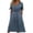 Blue(Womens Dresses), variant on GUACER Women's Satin V-Neck Midi Dress with Pockets Short Sleeve Elegant Party Wedding Guest Dresses