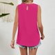thumbnail image 5 of Xuyuer Womens Chiffon Tank Tops Crewneck Loose Fit Basic Casual Solid Color Spring Summer Sleeveless Shirts Blouse, 5 of 5