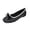 Black, variant on Women's Bow Knot Polka Dots Flat Shoes Square Toe Dress Shoes Closed Toe Ballet Spring Summer Flats
