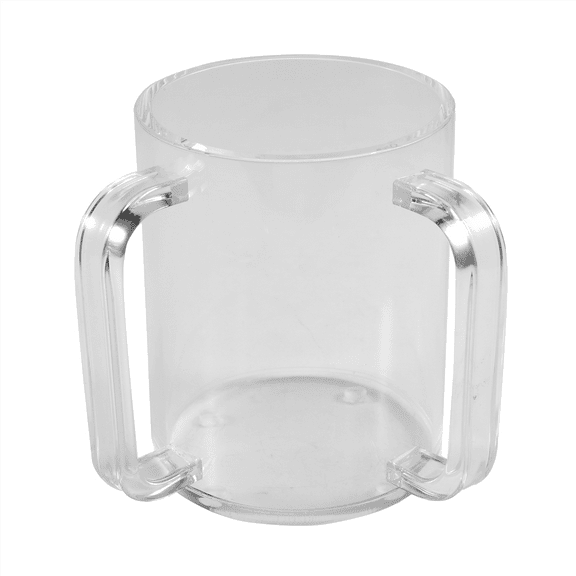 Hand Washing Cup with Dual Handles Acrylic Washing Cup for Netilat YadayimNegel Vasser Wash Cup Handles for Jewish Pray,1 * Washing Cup,Transparent