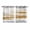 Gray Brown, variant on Yellow Grey Kitchen Curtains 63 Inch Length, Vintage Farmhouse Abstract Oil Painting Grommet Top Bedroom Living Room Curtains, Light Filtering Cafe Curtain Drapes 2 Panels Set 104''x63''