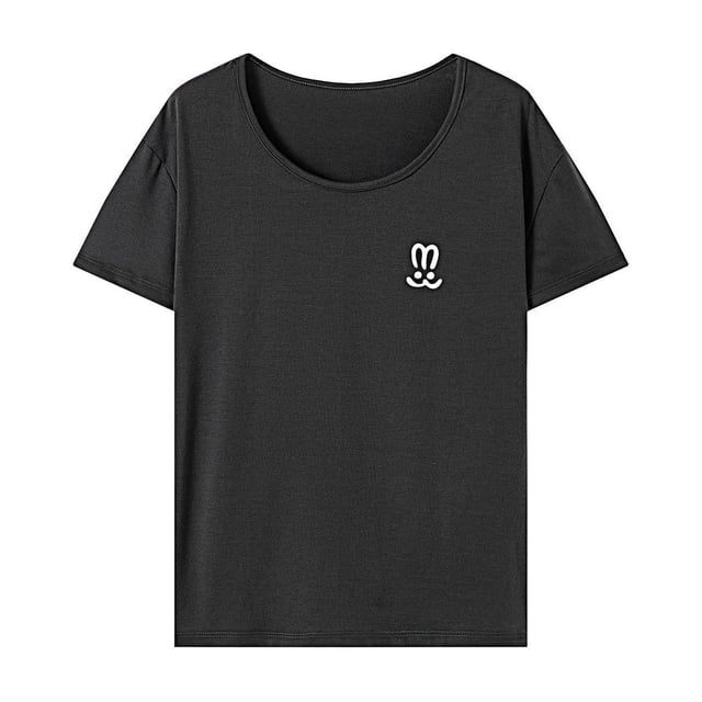 Camiseta de mujer de verano para mujer, camiseta básica suave y sencilla para el trabajo, Camping, playa XL