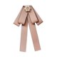 thumbnail image 3 of Broche con lazo para mujer, estilo lazo, con strass, para doblar el cuello Caqui, 3 of 9
