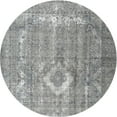 thumbnail image 1 of Ahgly Company Machine Washable Indoor Round Traditional Gray Cloud Gray Area Rugs, 3' Round, 1 of 7