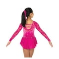 thumbnail image 3 of Jerry's Ice Skating Dress 149 - Jewelled Lace Dress - Fuchsia, 3 of 3
