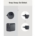 thumbnail image 4 of Cargador Mophie Speedport 40 Travel USB-C GaN de 40 W con adaptadores, 4 of 6