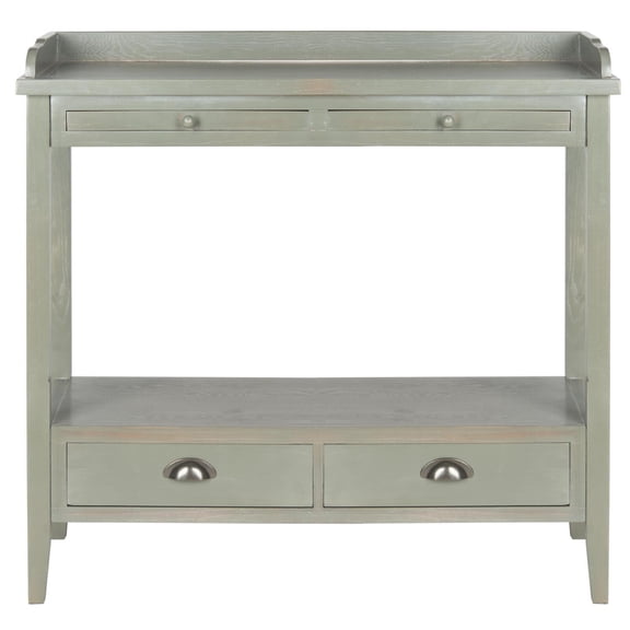 Peter Console With Storage Drawers-Finish:French Grey