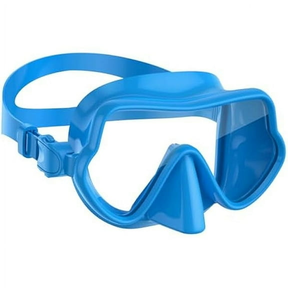 Full Silicone Swimming Goggles with Nose Cover,Panoramic View Antiglare Tempered Glass Snorkel Mask Anti-Fog&Leak for Swim Snorkeling Scuba Diving