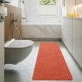 thumbnail image 7 of Softlife Luxury Soft Bathroom Non-Slip Rug Shaggy Bath Mat,24"x60",Coral powder, 7 of 7