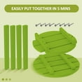 thumbnail image 5 of Nalone HDPE Adirondack Outdoor Side Table, Outdoor Coffee Table Double Layer With Shelf All Weather Use Patio Deck Table, Outside Coffee Side End Table, Lime, 5 of 7