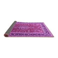 thumbnail image 2 of Ahgly Company Indoor Rectangle Medallion Purple Traditional Area Rugs, 6' x 9', 2 of 4
