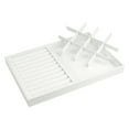 thumbnail image 4 of Unique Bargains Set of 2 Stackable Jewelry Organizers Trays with Removable Dividers White, 4 of 7