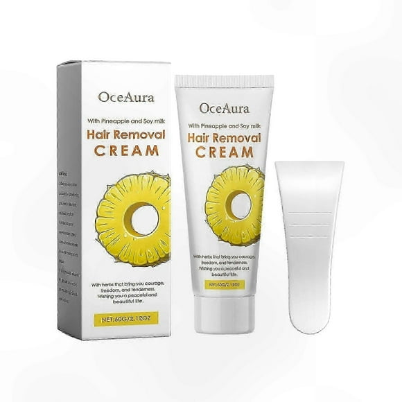 Soothing Hair Removal Cream with Botanical Extracts for Delicate Skin, Ideal for Intimate Zones, Arms, Legs, and Underarms