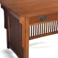 thumbnail image 3 of Crafters and Weavers Arts and Crafts 3-Drawer Wood Library Desk in Cherry, 3 of 4