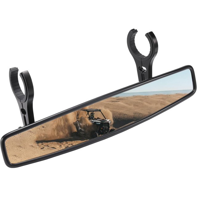 UTV Center Mirror for .and Roll Bar Adjustable UTV Rear View Mirror Compatible with Polaris RZR Can Am Commander Mule Pioneer Wildcat CFMOTO