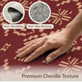thumbnail image 6 of ODIKA 9'x12' Burgundy Geometric Arlen Amber Washable Area Rug Intricate Modern Design With Symmetrical Motifs Ornamental for Dining Room, Basement, Large Office, Non-Slip Chair-Friendly, 6 of 7