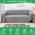 thumbnail image 5 of Lifarythm Sofa Cover Slipcover, Couch Cover Protector Durable Furniture Cover for Pets Dogs Cats Home Decor (71"x134", Gray), 5 of 9