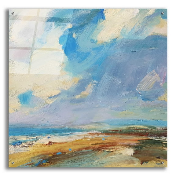 Epic Art 'Ochre Sand West Coast' by Andrew Kinmont, Acrylic Glass Wall Art, 36"x36"