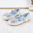 thumbnail image 1 of Zapatos de cuero para niñas de Disney, suela blanda, zapatos informales de princesa para bebés, cabeza redonda de moda, rendimiento, baile, antideslizante, frozen25-Insole16.5cm Gao Jinjia LED, 1 of 2