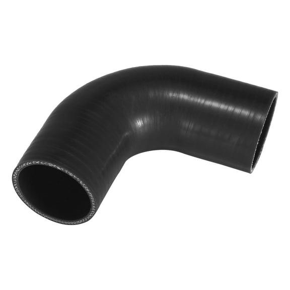 Vehicle 51mm 2" ID 90 Degree Elbow Coupler Silicone Hose Intercooler Tube Black