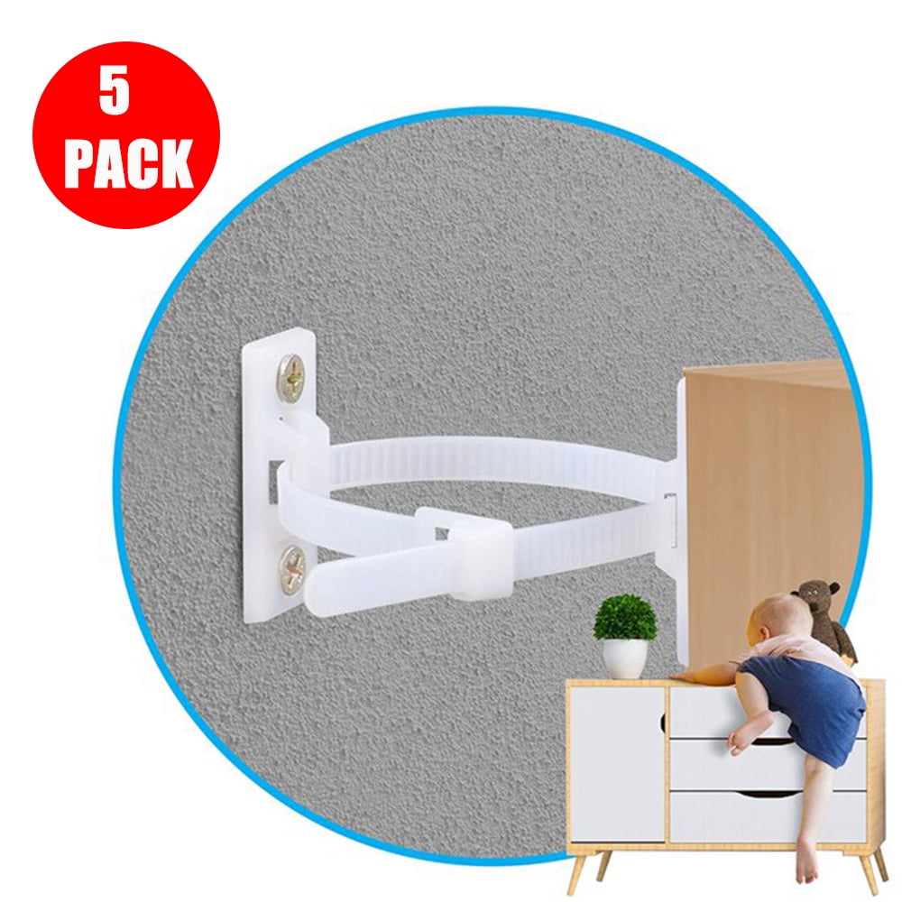 MesaSe Furniture Straps,5 Pack Baby Proofing Anti Tip Furniture Anchors