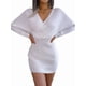thumbnail image 2 of Vestido Mini de Punto Cruzado de Larga con de Murciélago para Cóctel para Mujer L, 2 of 9