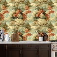 thumbnail image 2 of Woodland Peel and Stick Wallpaper 17.7in x 9.8ft Vintage Autumn Forest Landscape Vibrant Trees Contact Paper Vinyl Waterproof Self Adhesive Wall Paper for Bedroom Shelf Cabinet Renter Friendly, 2 of 8