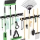 thumbnail image 5 of Soporte de pared con 4 estantes y 5 ganchos, organizador para lavadero, garaje y hogar, 1 unidad, 5 of 8