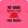 thumbnail image 4 of Inktastic Nana Loves Me Grandson Youth T-Shirt, 4 of 5