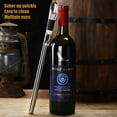 thumbnail image 6 of DERGUAM 3-in-1 Stainless Steel Wine Chiller with Wine Aerator and Wine Pourer, Wine Chiller Stick Wine Chiller Rod Fits in all Standard-sized Bottles, for Wine Accessories Wine Lover Christmas Gifts, 6 of 7