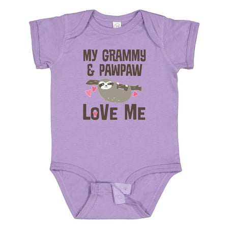 

Inktastic Grammy and Pawpaw Sloth Gift Baby Boy or Baby Girl Bodysuit