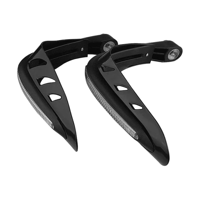 Cubre Puños Moto Universal Luz Led Motocicleta Negro