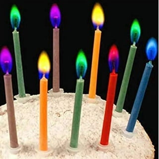 Kemladio 4 piecesTall Metallic Taper Spiral Taper Candle Candles