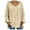 Beige, variant on ManxiVoo Women's Chunky Cable Knit Hooded Pullover with V Neck and Long Sleeve Oversized Loose Fit for Cozy Winter Days L Size Beige