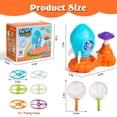 thumbnail image 2 of Zacro Outdoor Toys for Kids, Rocket Launcher Toys Flying Disc Games with 1 Rocket Launcher, 12 Flying Discs and 2 Nets, Outside Chasing Catching Game Toys Gift for Boys Girls Age 3+, 2 of 8
