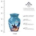 thumbnail image 2 of Cowboy Mini Cremation Urns For Adult Man And Women, Blue Urns For Adult Female Small, Funeral Urn For Ashes Keepsake Mother, Little Urn For Human Ashes Male And Female, 3 Inch, 2 of 7