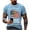 Light Blue, variant on Men's Loose Fit Flag Print T-Shirt, ONE NATION UNDER GOD Graphic Short Sleeve Top for Casual Daily Wear, Summer Patriotic Tee Black L