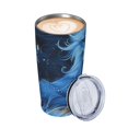 Blue in the quiet night scene cup, 20 ounce car cup, stainless steel