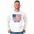 thumbnail image 4 of American Colonies Flag USA Victory Plus Size Long Sleeve Graphic Tee Shirt Brisco Brands 2X, 4 of 6