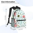 thumbnail image 4 of Picia Cute Flamingo Large Capacity Backpack Classic Style Backpack Casual Backpack Water-Resistant School Work Travel Outdoor Backpack, 4 of 8