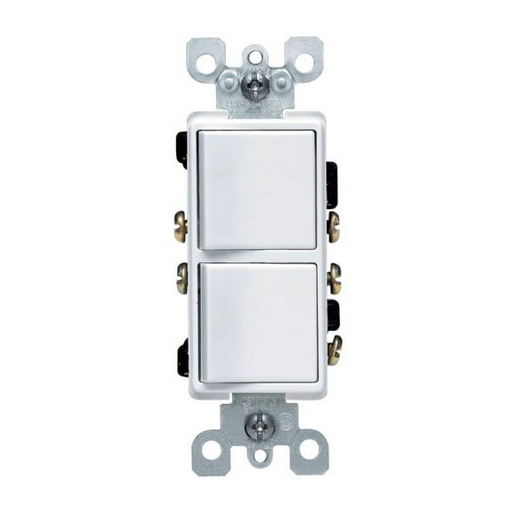 Decora 15 Amp 3-Way AC Combination Switch, White