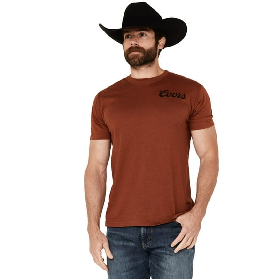 Coors Men's Logo Short Sleeve Graphic T-Shirt Russett US