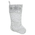 thumbnail image 2 of Holiday Time White Quilted Velvet Christmas Stocking, 2 Count, 2 of 5