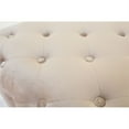 thumbnail image 3 of Moti Upholstery 40" Modern Velvet Tufted Cocktail Table in Beige, 3 of 3