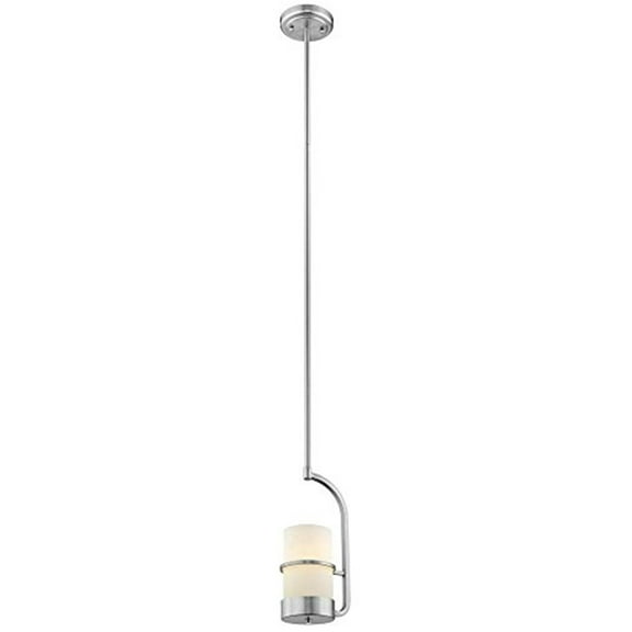 CHLOE Penelope Contemporary 1 Light Brushed Nickel Ceiling Mini Pendant 7" Wide