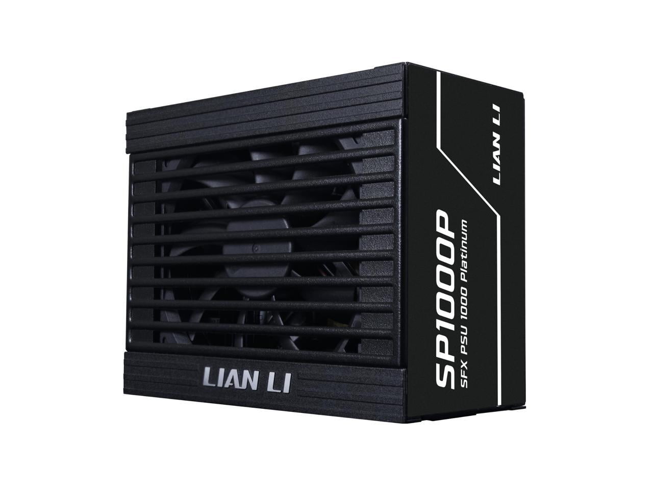 Lian Li SP Platinum 1000W SFX Form Factor Power Supply with 12V-2x6 Connectors - ATX 3.1 & PCIE 5.1 Compliant - Low-Noise - Fully Modular - 105°C Capacitors - 10 Year Warranty - Black (SP1000P.B)