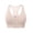 Beige A, variant on Timegard Sports Bras for Women Front Closure Zipper Racerback Breathable Workout Gym Bras with Support